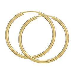 14kt. Creoler 2,0 mm tykke (585) 13