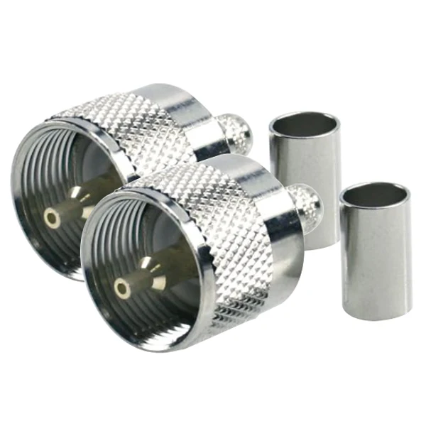 1852 VHF kontakt PL259 til 6mm kabel RG58, crimpning, two-unit