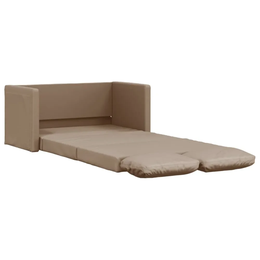 2-I-1 Sovesofa 112X174X55 Cm Kunstlæder Farvet Graa