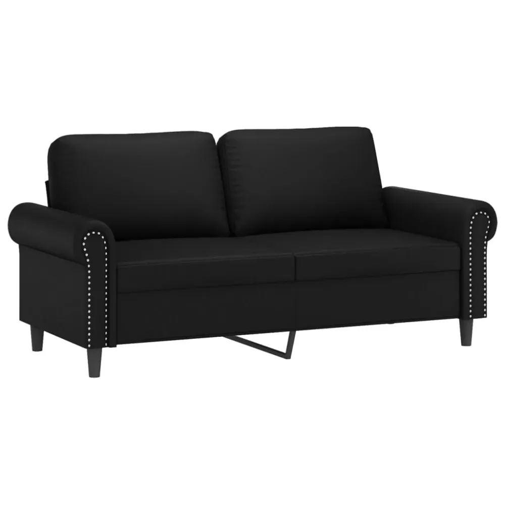 2-Personers Sofa Med Pyntepuder Kunstlæder 120