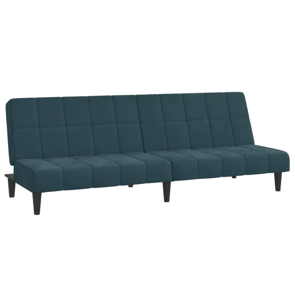 2-Personers Sovesofa Fløjl from USA Blaa