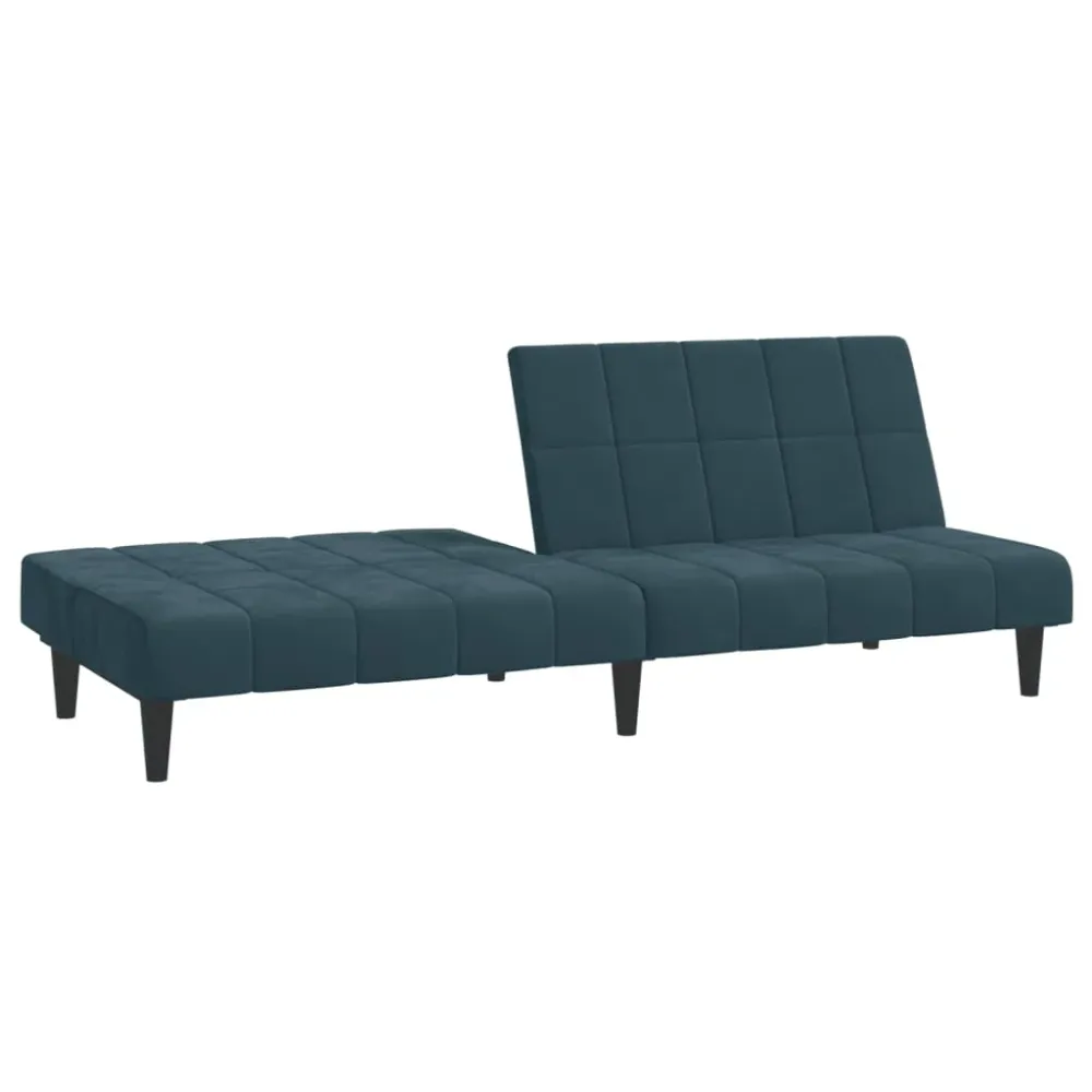 2-Personers Sovesofa Fløjl from USA Blaa