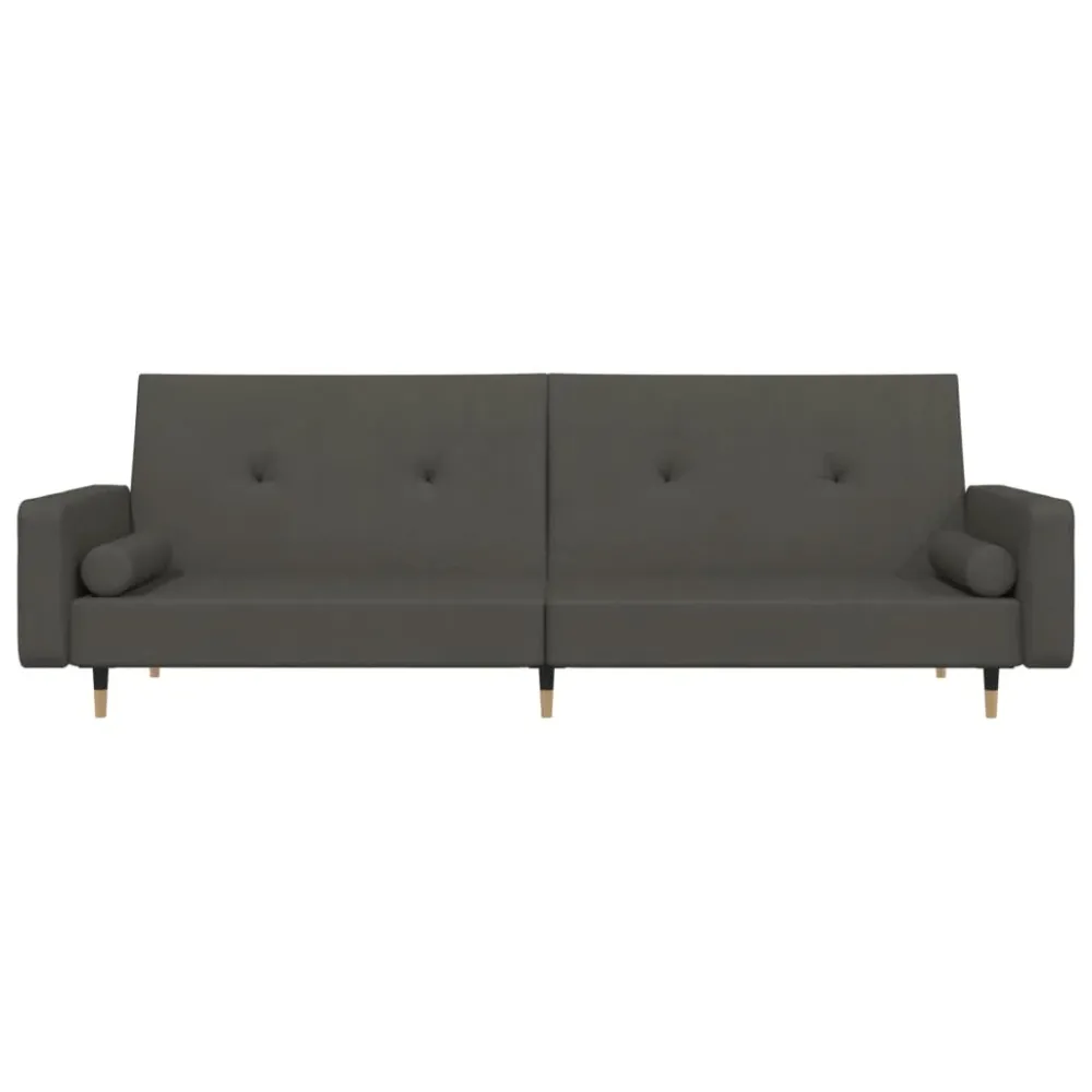 2-Personers Sovesofa Med 2 Puder Fløjl - FAA Compliant Gul