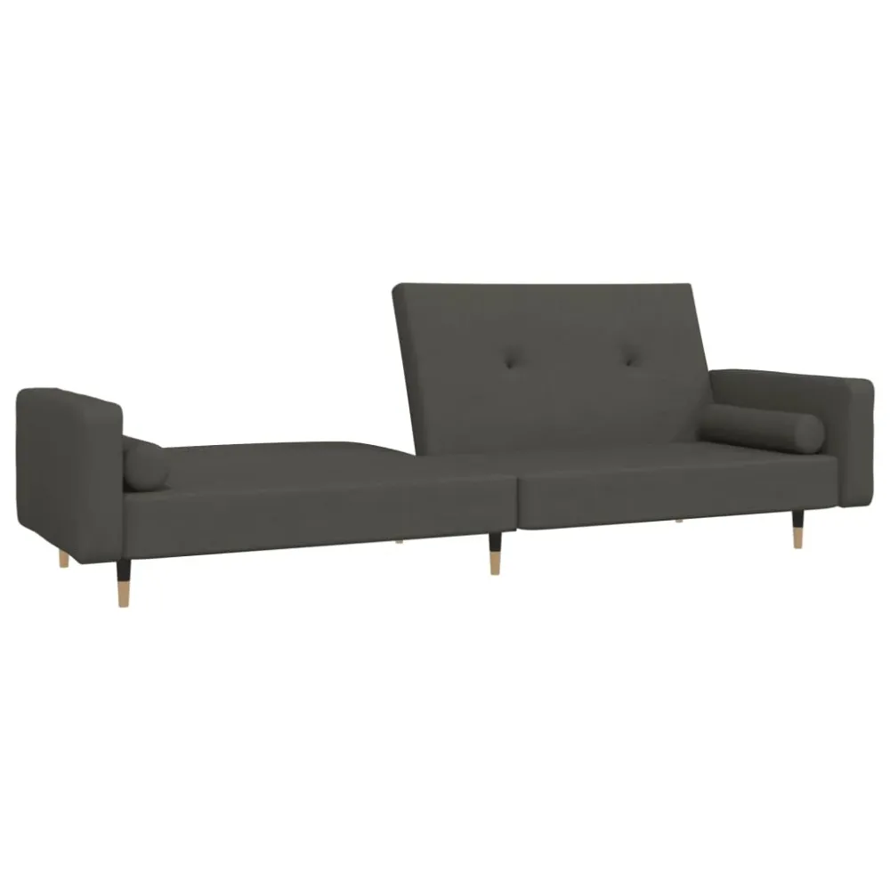2-Personers Sovesofa Med 2 Puder Fløjl - FAA Compliant Gul
