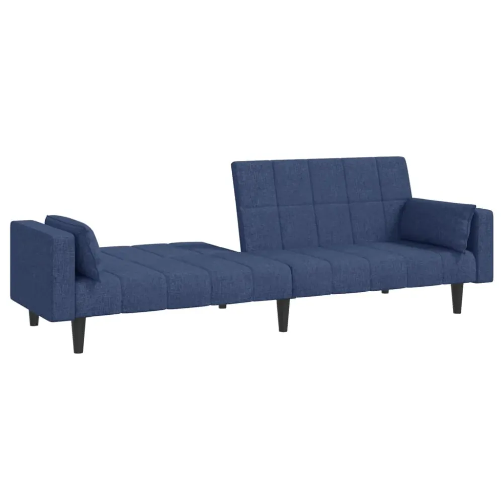 2-Personers Sovesofa Med 2 Puder Stof DO-160 Environmental Testing Sort