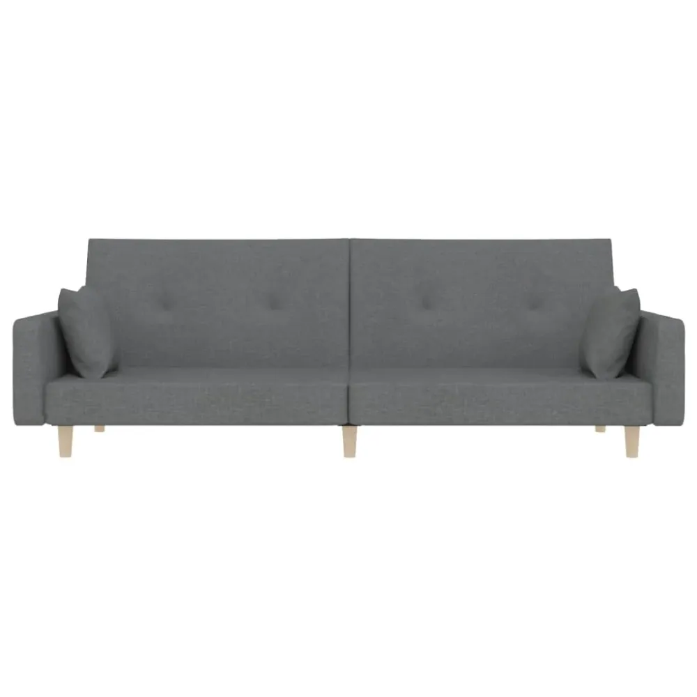 2-Personers Sovesofa Med 2 Puder Stof from USA Sort