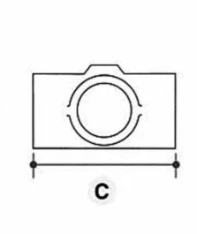 2-vejs kryds - Clarrods Clamps CL119 (TSO-C126b)