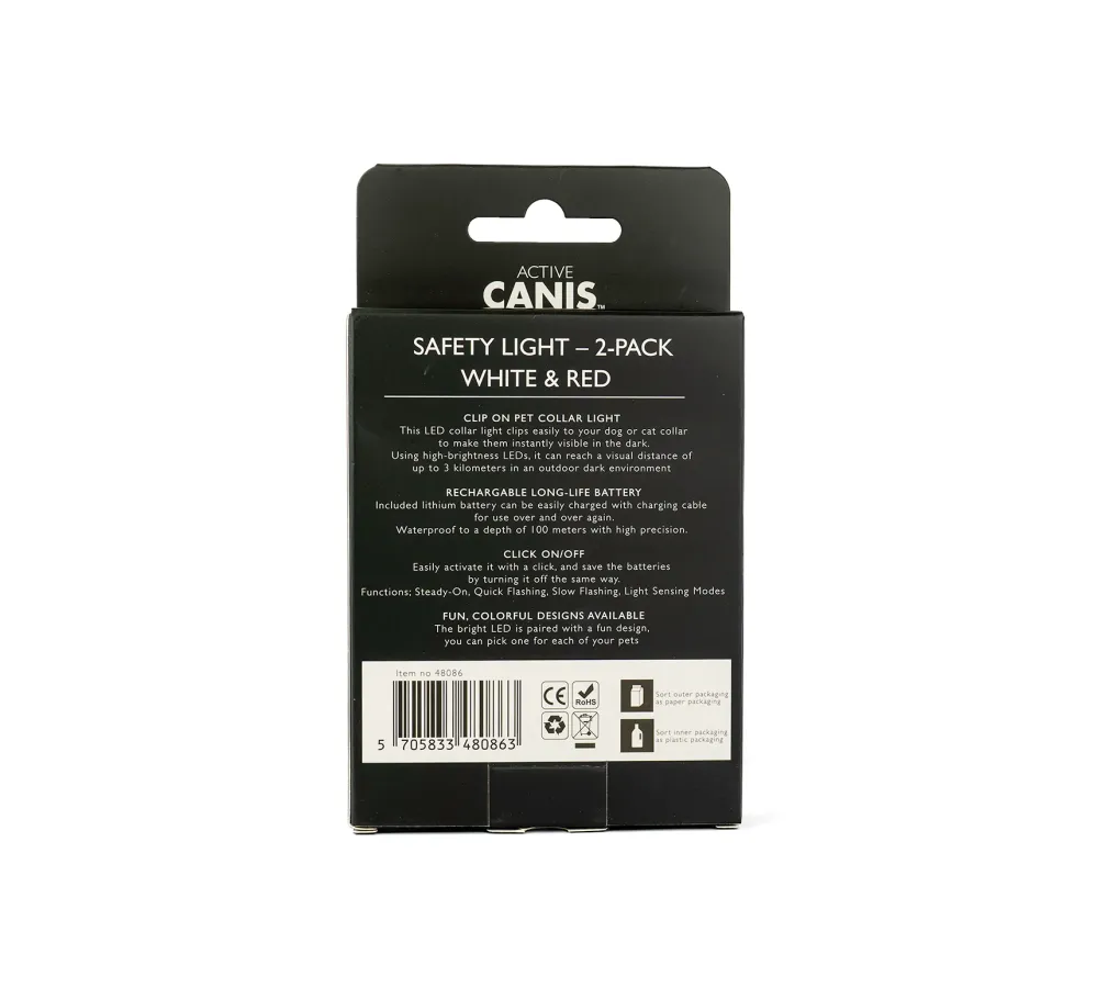 Active Canis - Safety Lygter, 2-pak Yoke Mount