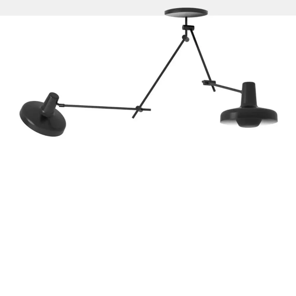 Arigato Dobbelt Loftlampe Onyx