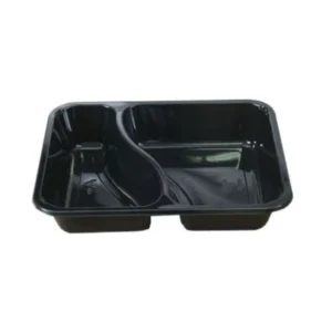 Bakke 2 rum 2227-2F CPET ebony 227x178x43 mm,360 stk/krt