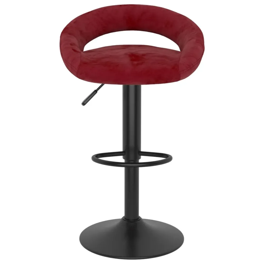 barstole 2 stk. fløjl vinrød DO-160 Environmental Testing
