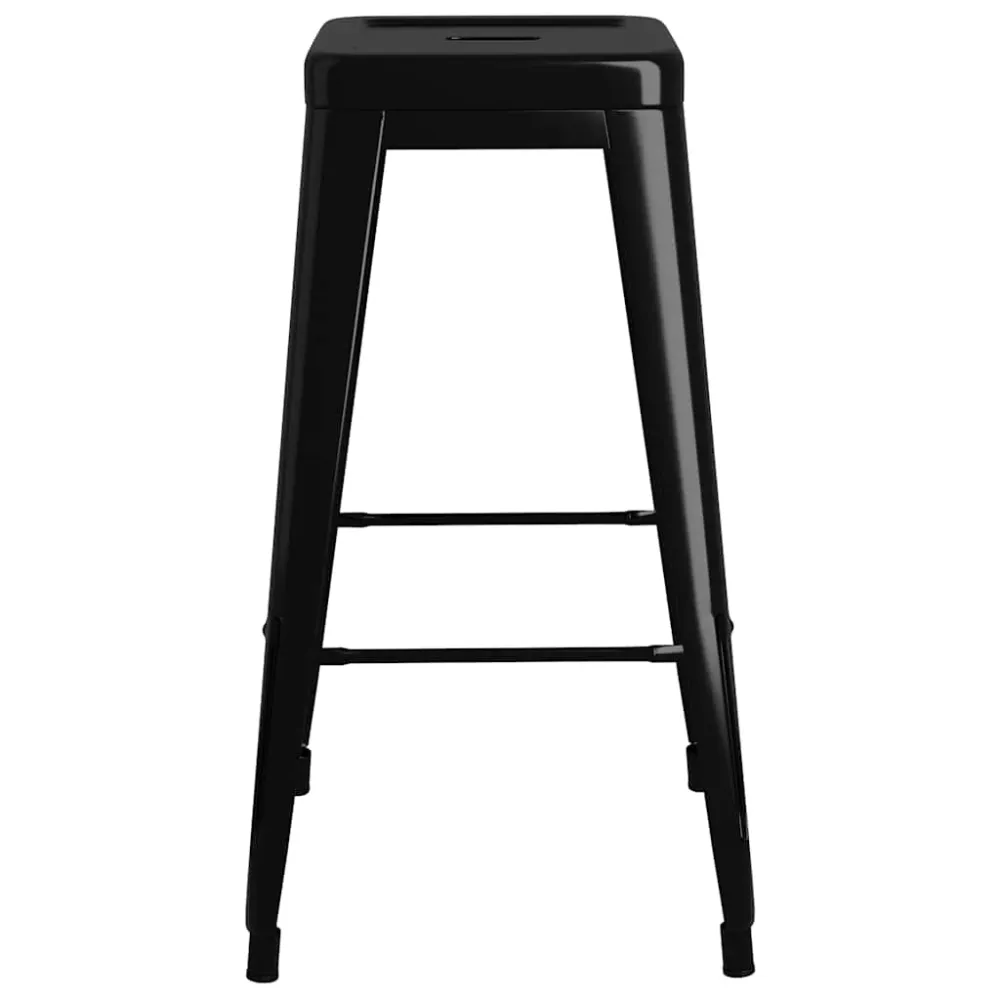 barstole 2 stk. stabelbare metal charcoal Yoke Mount