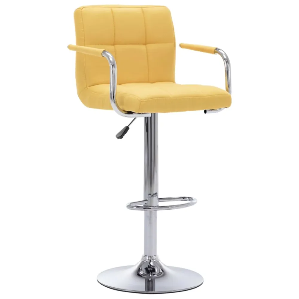 barstole 2 stk. stof lemon