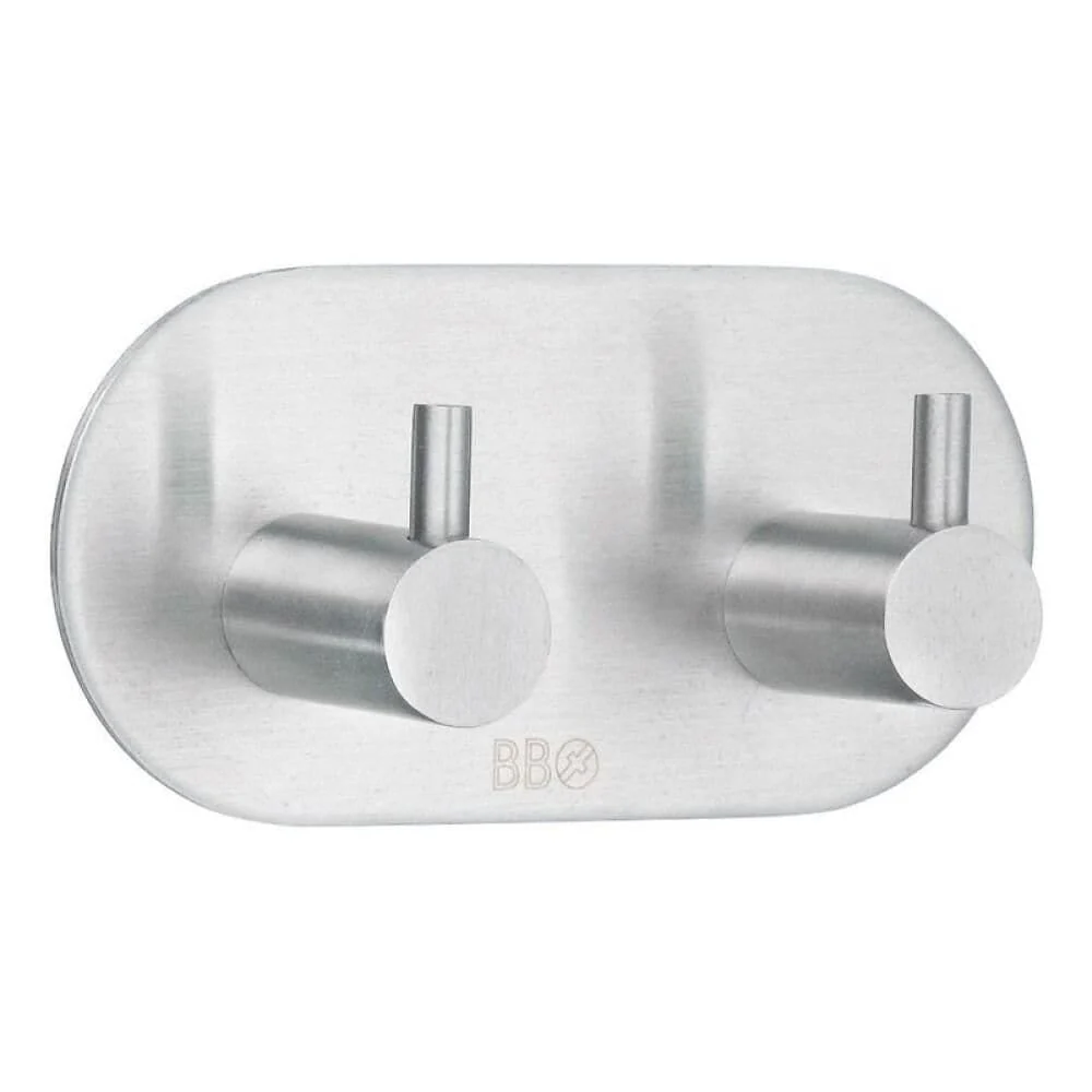 Beslagboden - Håndklædekroge Børstet Alloy - 2 Kroge
