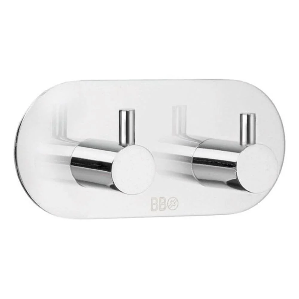 Beslagboden - Håndklædekroge Krom Rustfri - 2 Kroge