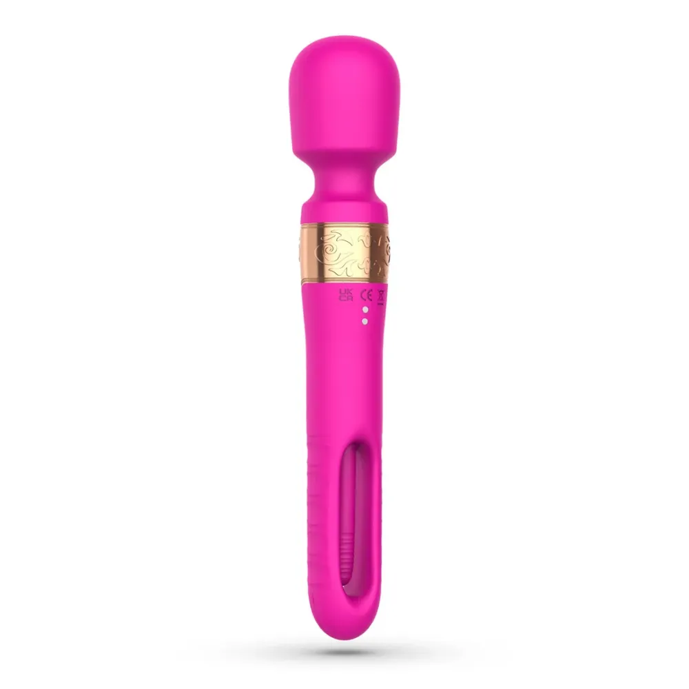 Big Ben - Masajeador de Doble Varita con Parpadeo - Rosa