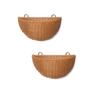 Braided Wall Pockets - Adjust 2 - Natural