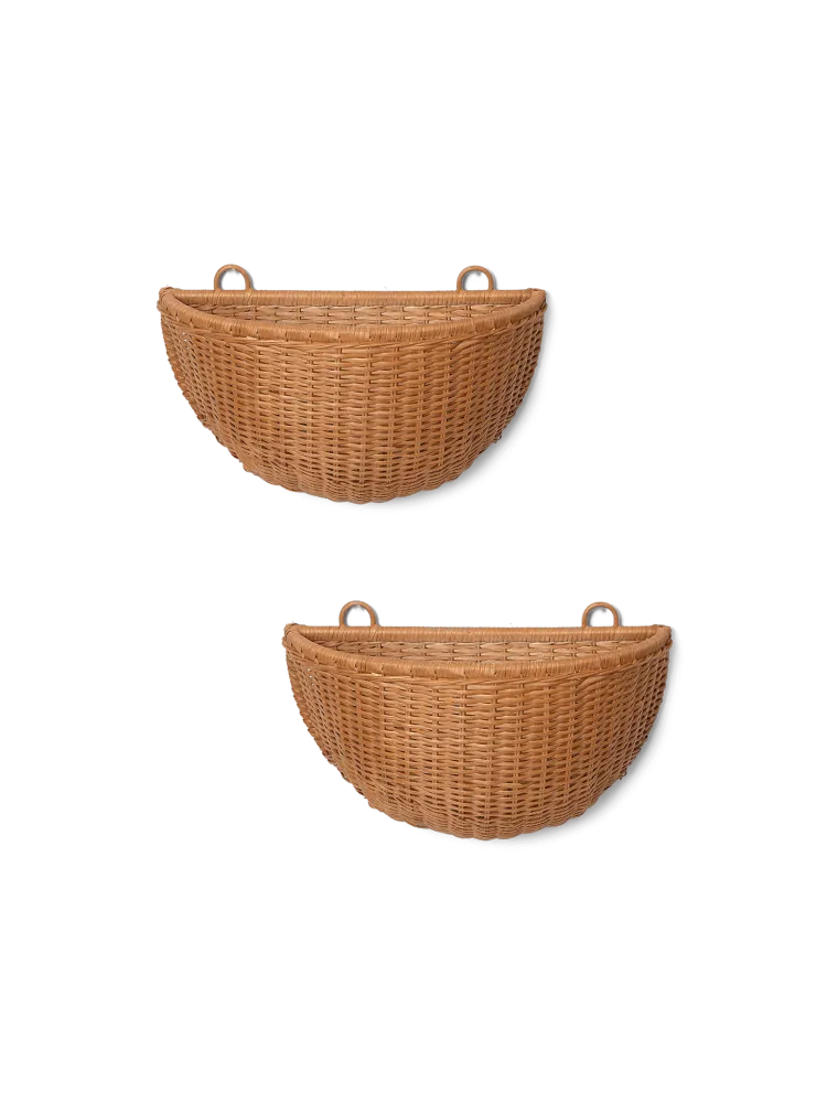 Braided Wall Pockets - Adjust 2 - Natural