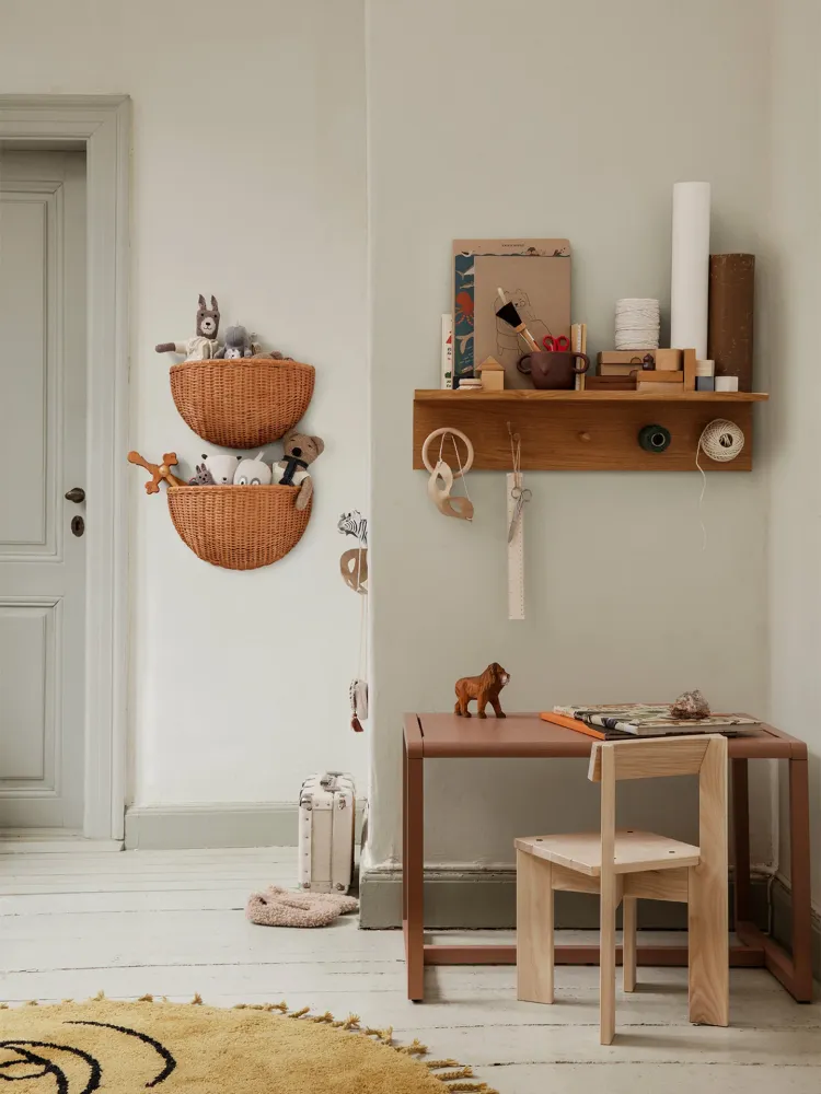 Braided Wall Pockets - Adjust 2 - Natural