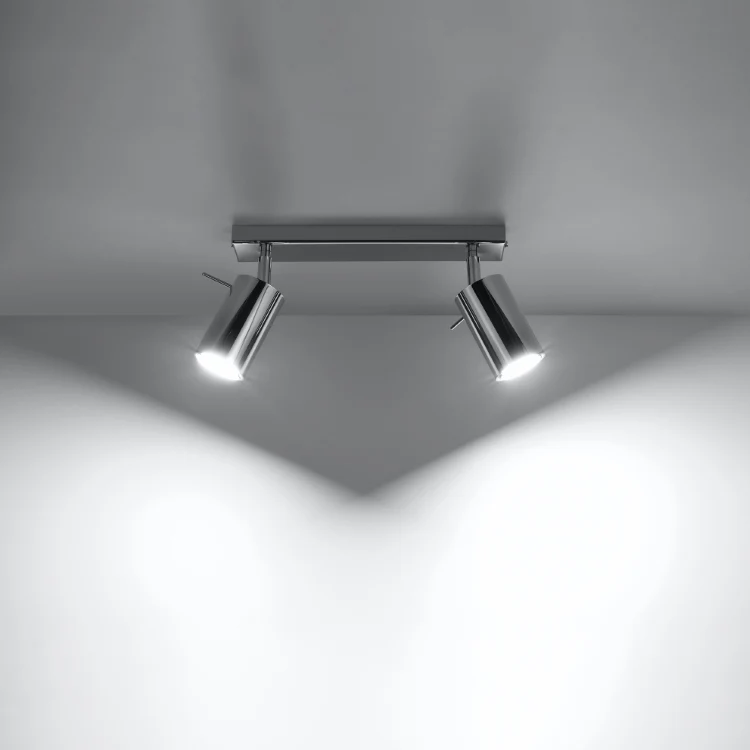 Certified Aviation Grade Loftslampe RING 2 krom