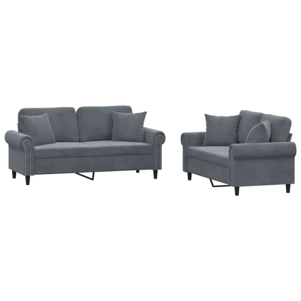 Certified Aviation Grade Sofasæt 2 Dele Velour Gul