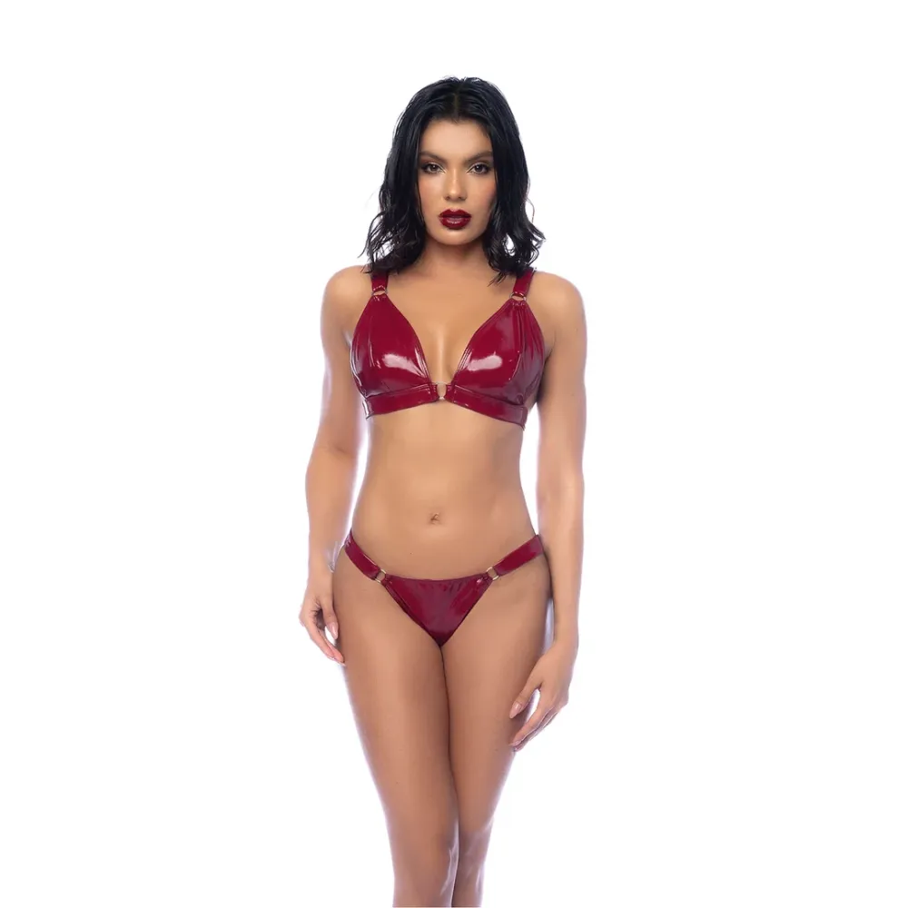 Conjunto de Sujetador de Dos Piezas - M - Rojo Vino Brillante Database Subscription