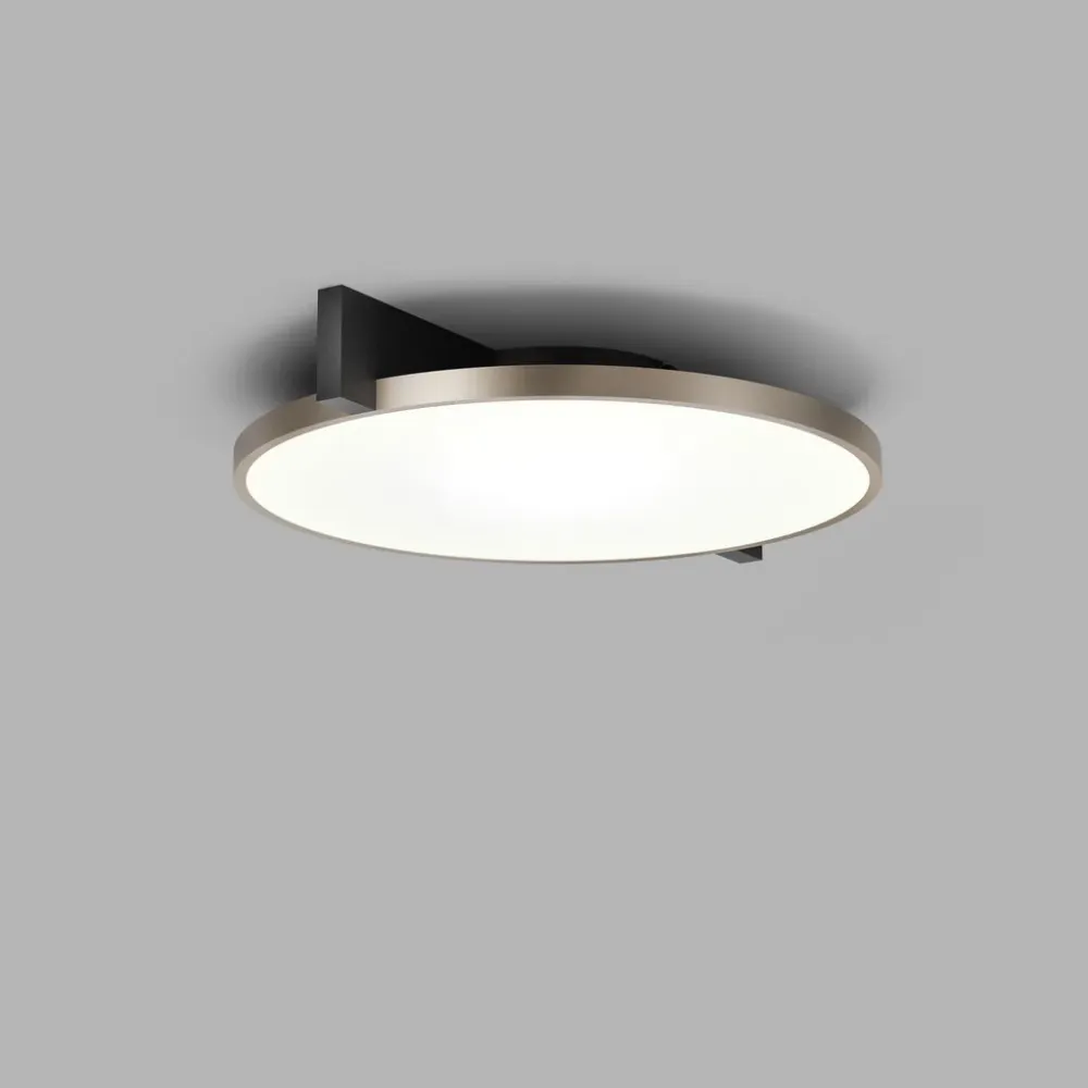 Digitalt Lydpanel Inlay C2 Disc matsort satinguld LED loftslampe