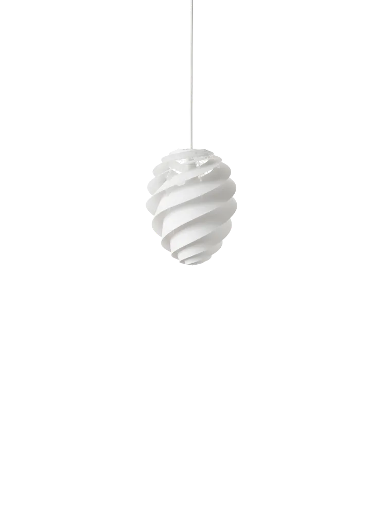 Digitalt Lydpanel Swirl 2 alabast lille pendel - DEMO