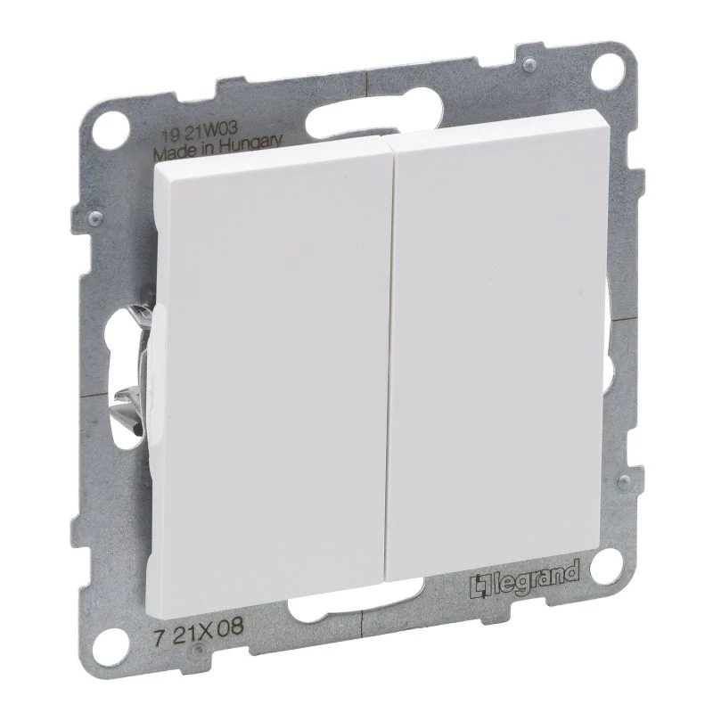 Dobbelt trappeafbryder Legrand Suno ivory