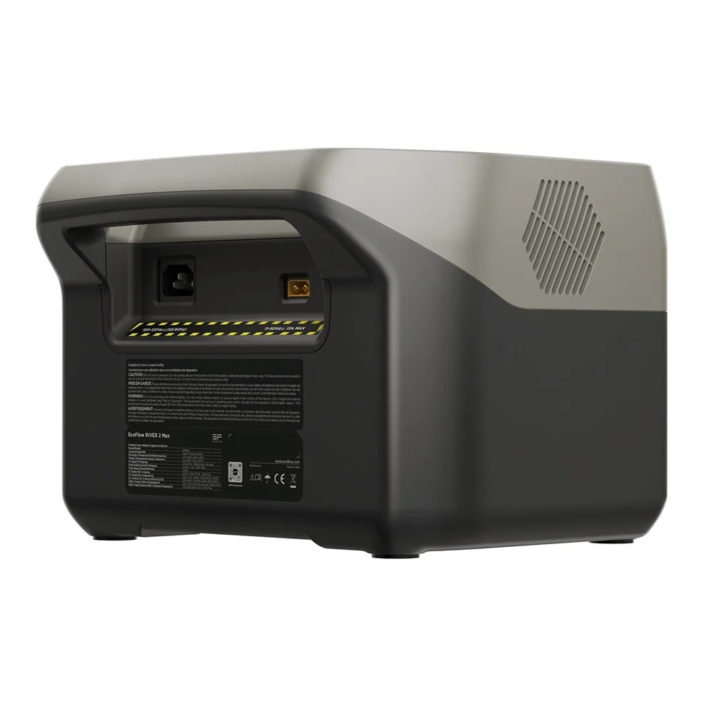 Ecoflow River 2 Max 500W Power Station 512 Wh - Grå - (DEMO)