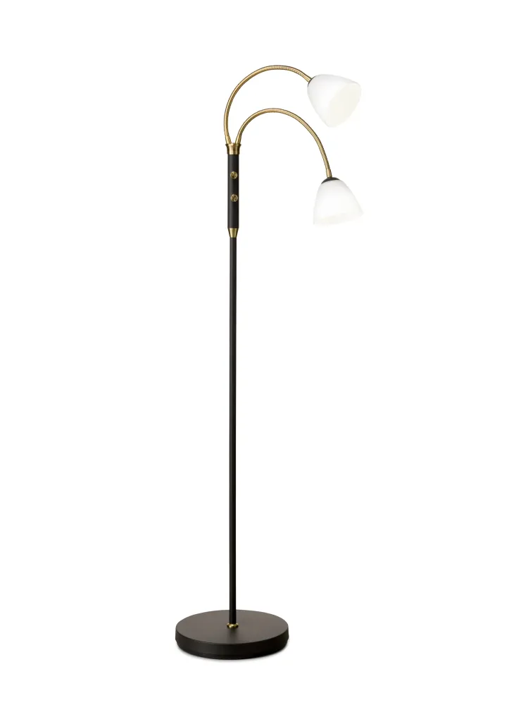 Engine Analyzer Lucid LED 2-Arm Gulvlampe Opal Antique