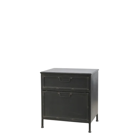 Factory Kommode m. 2 skuffer, antique onyx, 2 stk