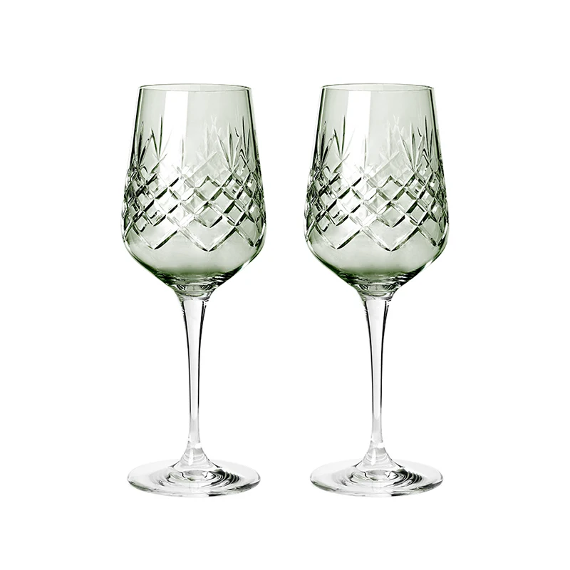 Frederik Bagger Crispy Monsieur emerald vinglas 2 stk. - 45 cl