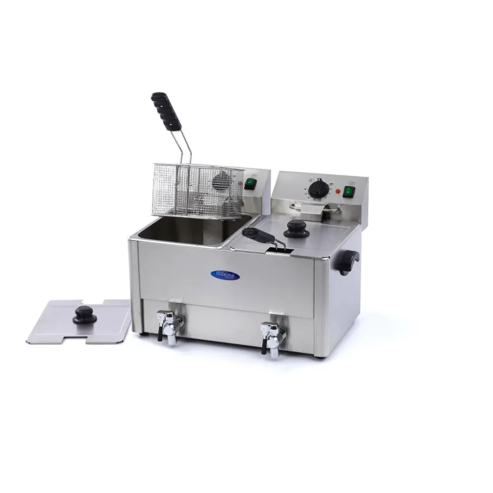 Friture - 2 x 8L - 2 kurve - med aftapningshane