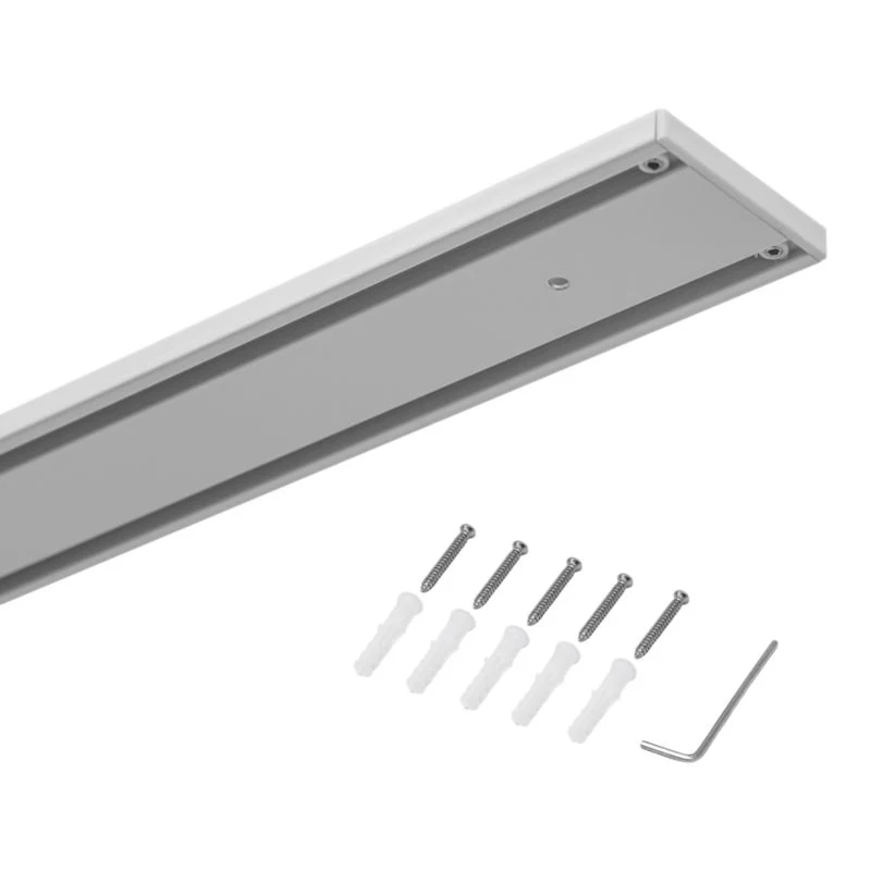 GoodHome Thira 2-spors loftskinne i snow, 150 cm
