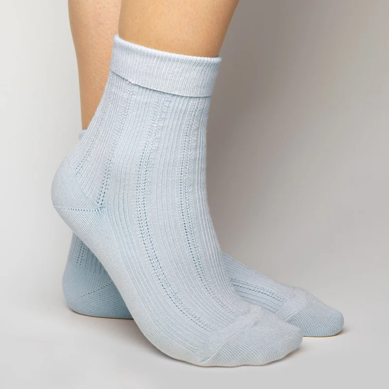 Gorridsen Design - 2 stk Camelia strømper Ice azure
