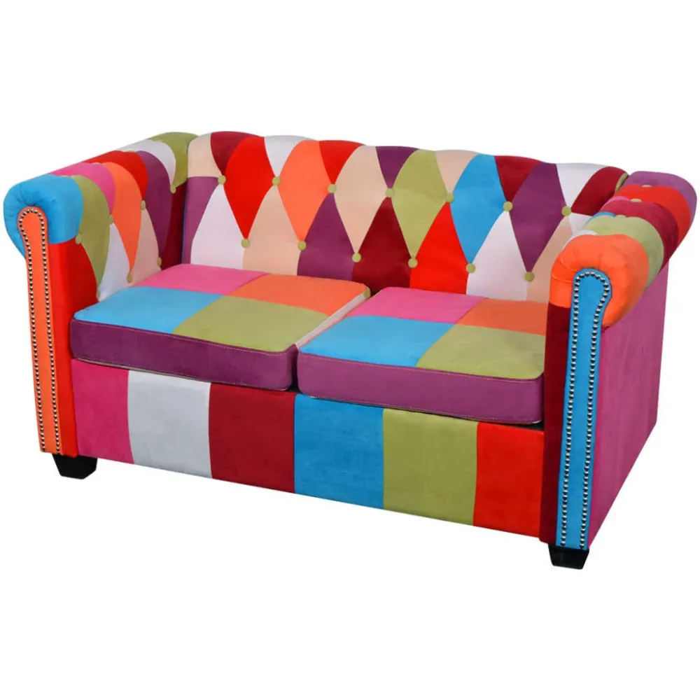 GPS Navigator 2-personers Chesterfield Sofa Stof