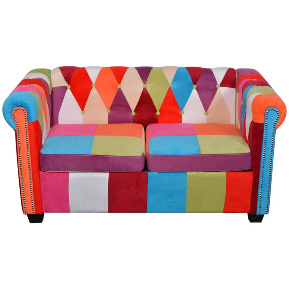 GPS Navigator 2-personers Chesterfield Sofa Stof