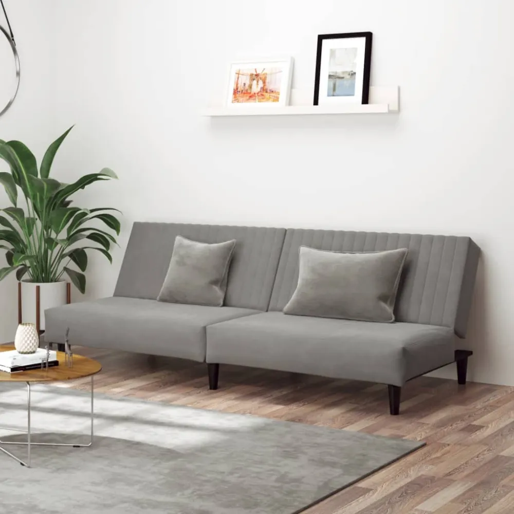 GPS Navigator 2-Personers Sovesofa Fløjl Brun