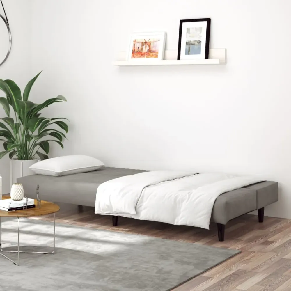 GPS Navigator 2-Personers Sovesofa Fløjl Brun
