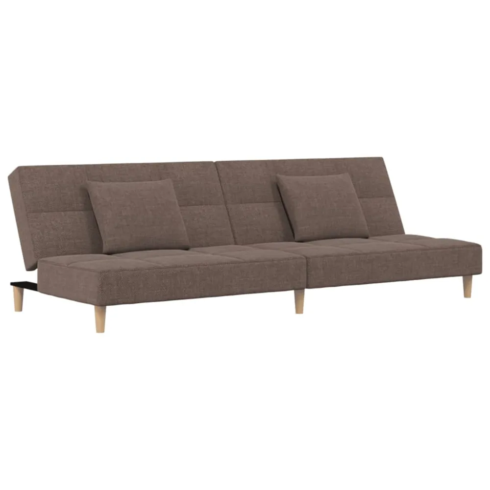 Handheld Transceiver 2-Personers Sovesofa Med 2 Puder Stof Blaa