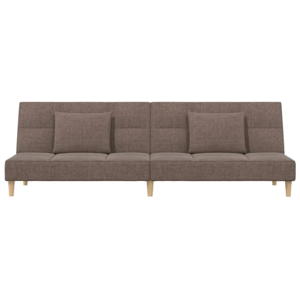 Handheld Transceiver 2-Personers Sovesofa Med 2 Puder Stof Blaa