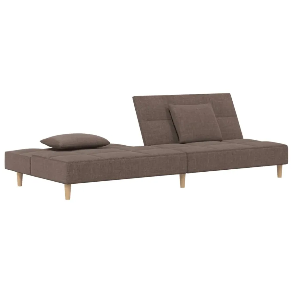 Handheld Transceiver 2-Personers Sovesofa Med 2 Puder Stof Blaa