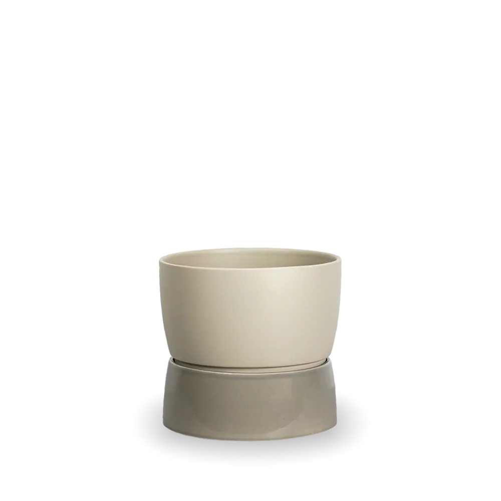 Handheld Transceiver Two Tone Planter, Compact - Dune grey