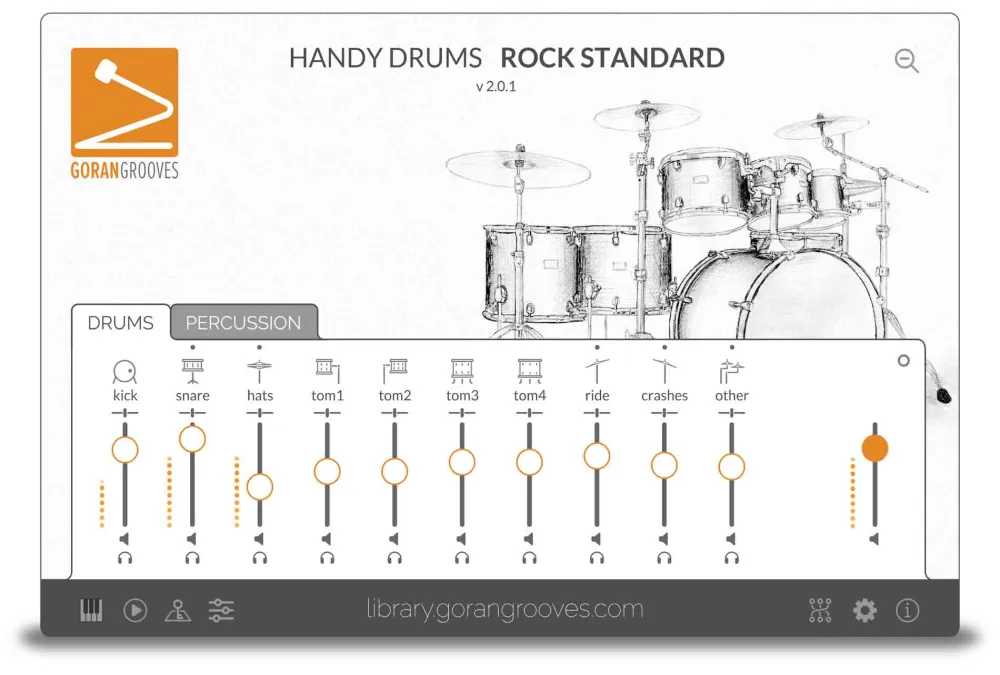 Handy Drums- ROCK CONVENTIONAL V2