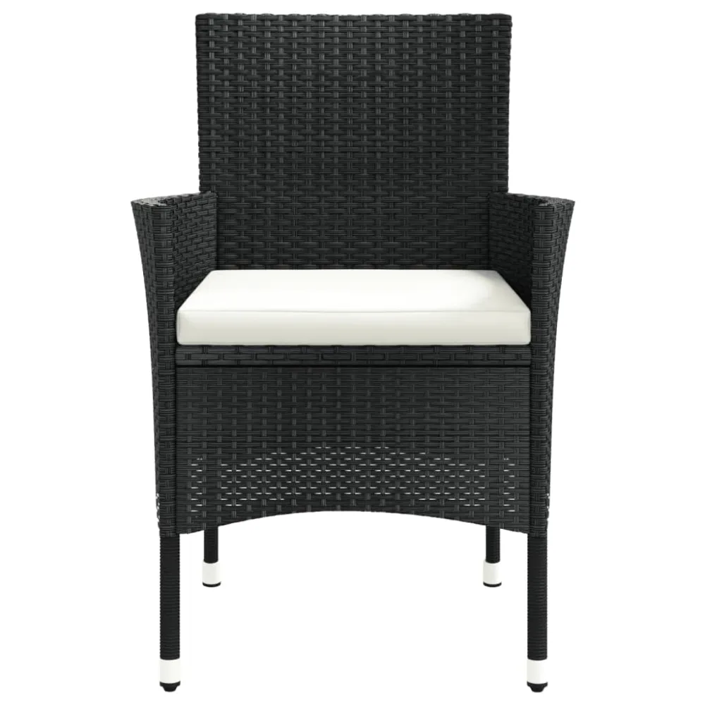 havestole med hynder 2 stk. midnight polyrattan (kun UK/IE/FI/NO)