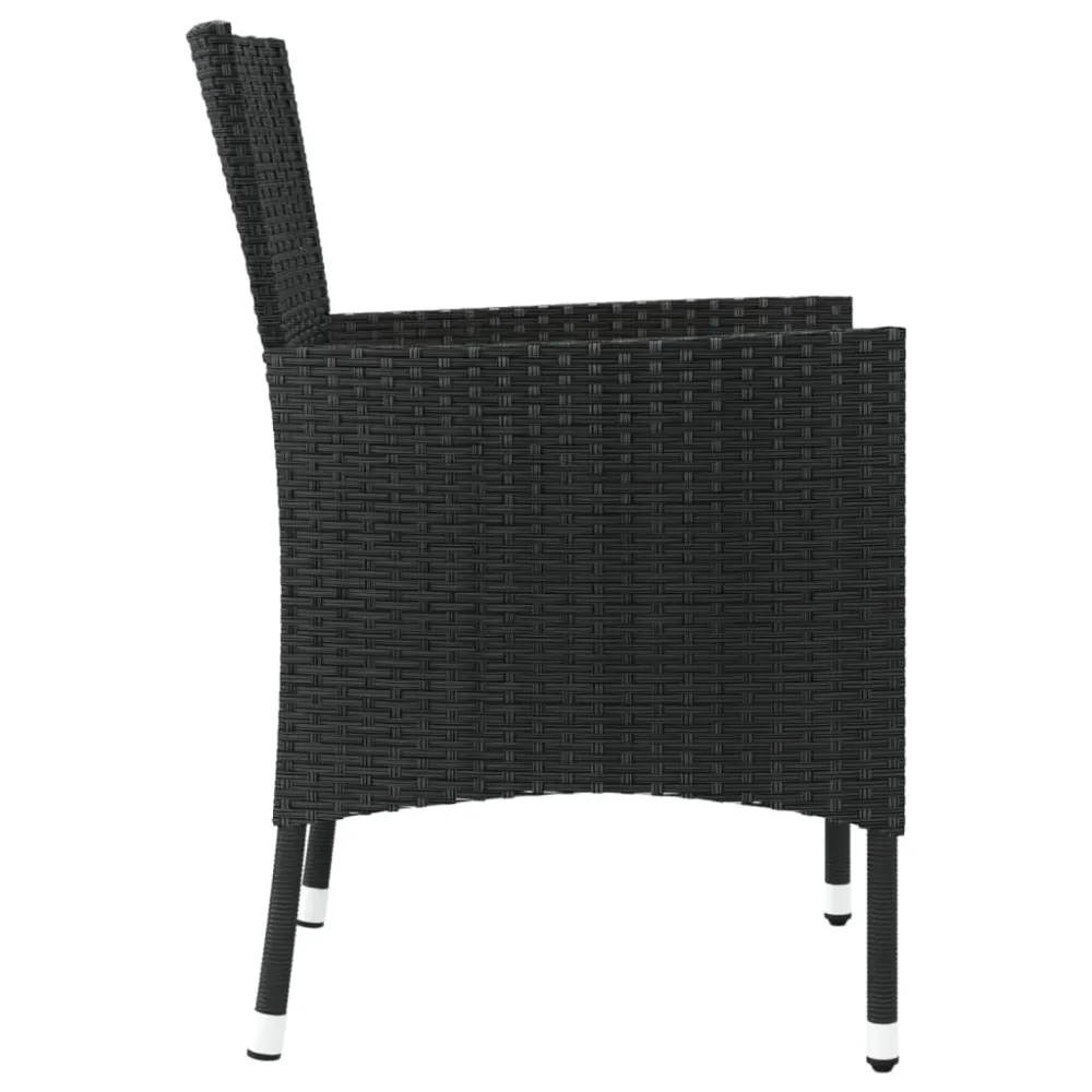 havestole med hynder 2 stk. midnight polyrattan (kun UK/IE/FI/NO)