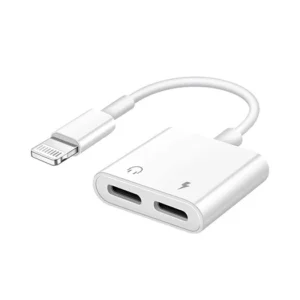 Ios charging (Han) til 2x Lightning (Hun) - Adapter - Hvid