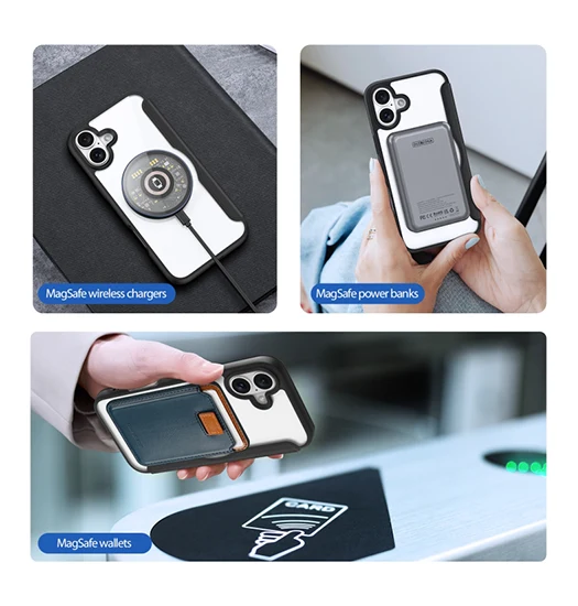 iPhone 16 - DUX DUCIS® 2-i-1 Cover M. MagSafe - Midnight