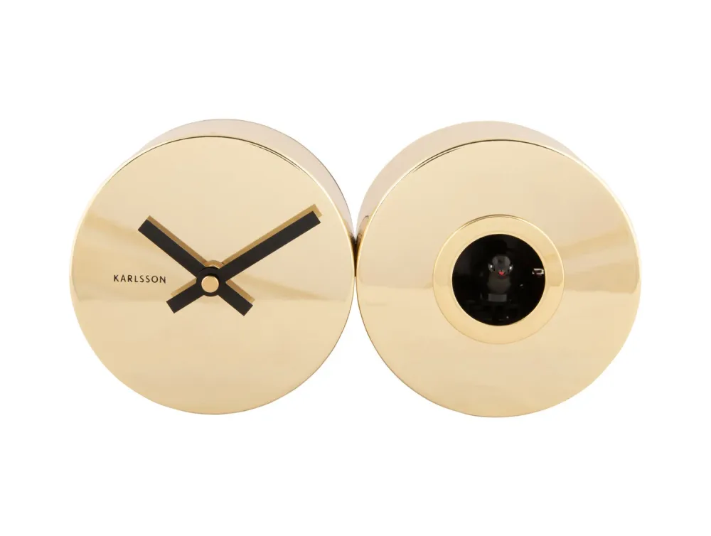 Karlsson vægur Duo Cuckoo - Forgyldt - FAA Compliant